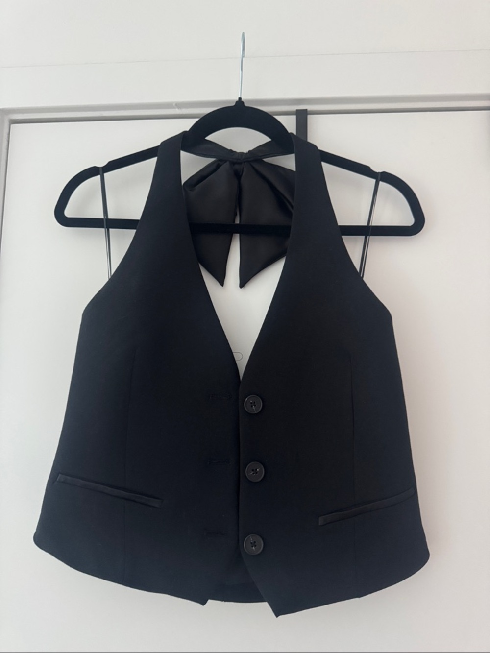 Zara Vest With Satin Bow